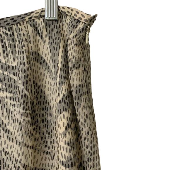 Talbots | Pure Silk A-Line Lined Tropical Knee Length Skirt Size 16 90s Y2k - Picture 5 of 6